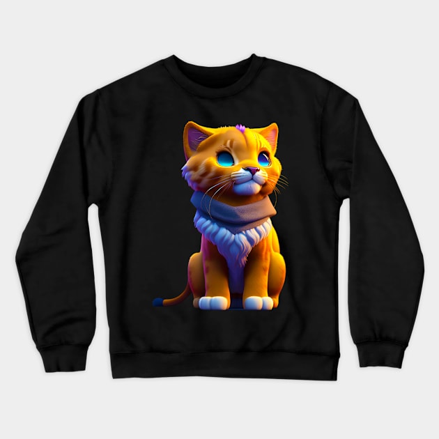 Adorable, Cool, Cute Cats and Kittens 29 Crewneck Sweatshirt by The Black Panther